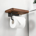 WoodGuard - Elegante porta rotolo di carta igienica in legno per le tue cose essenziali