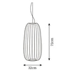 Aero Lampada a Sospensione Minimalista in Metallo