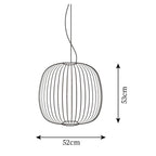 Aero Lampada a Sospensione Minimalista in Metallo
