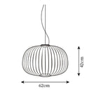 Aero Lampada a Sospensione Minimalista in Metallo