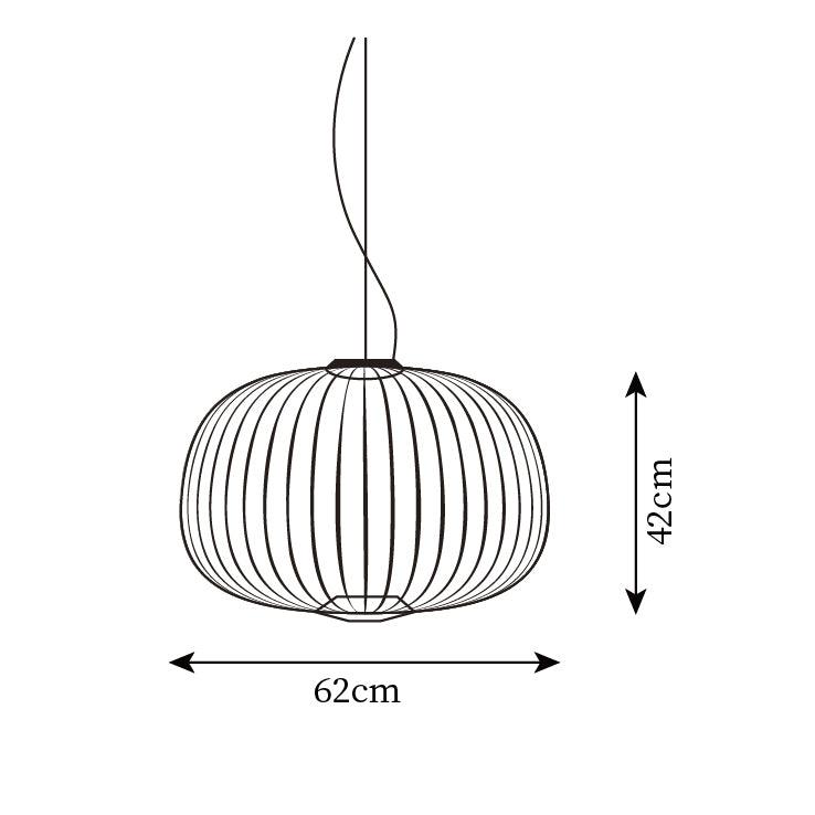 Aero Lampada a Sospensione Minimalista in Metallo