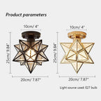 Lampada da soffitto a forma di stella fantasiosa