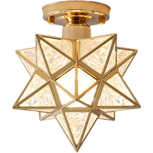 Lampada da soffitto a forma di stella fantasiosa