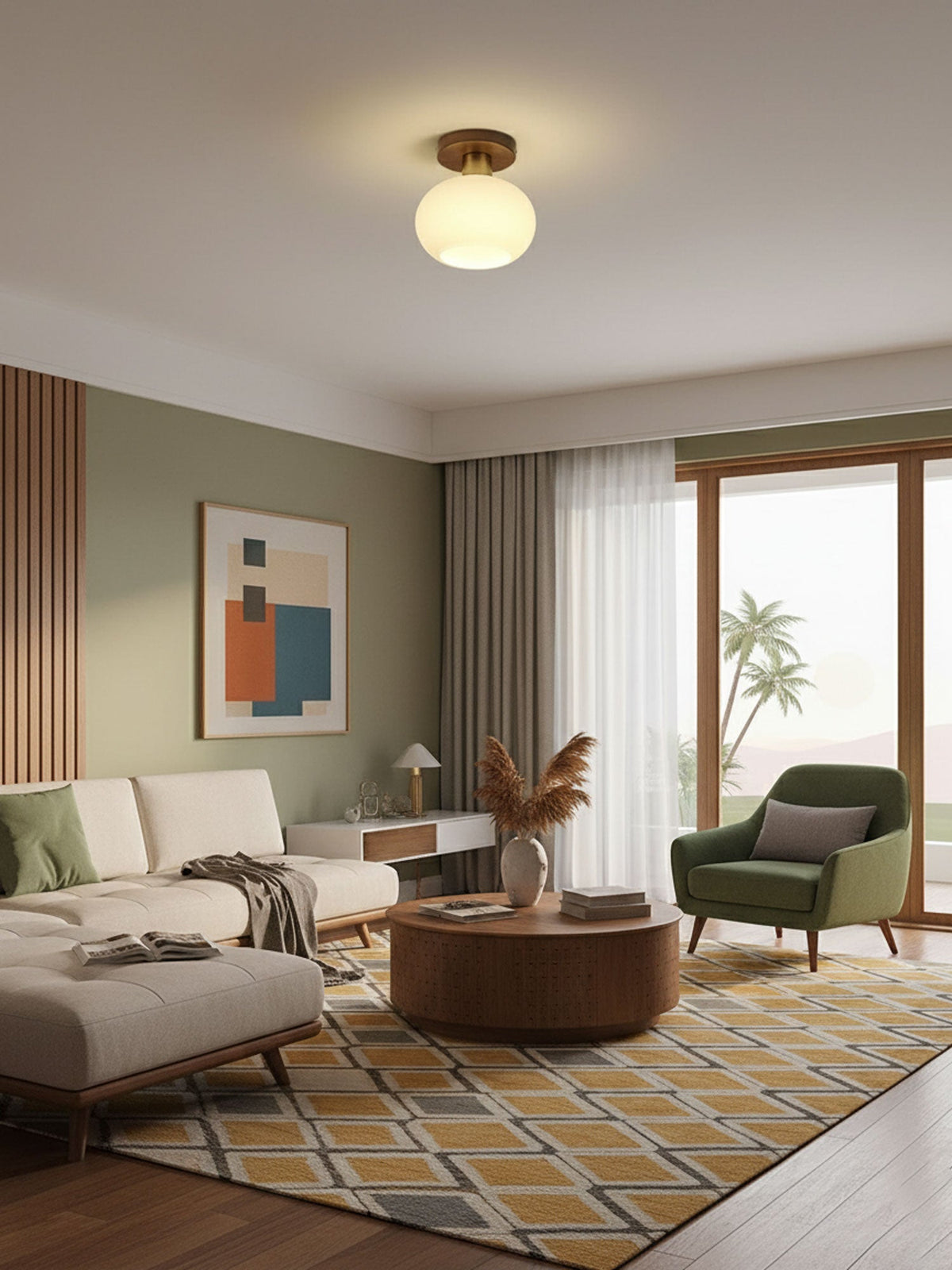 Lampada da soffitto White Shell