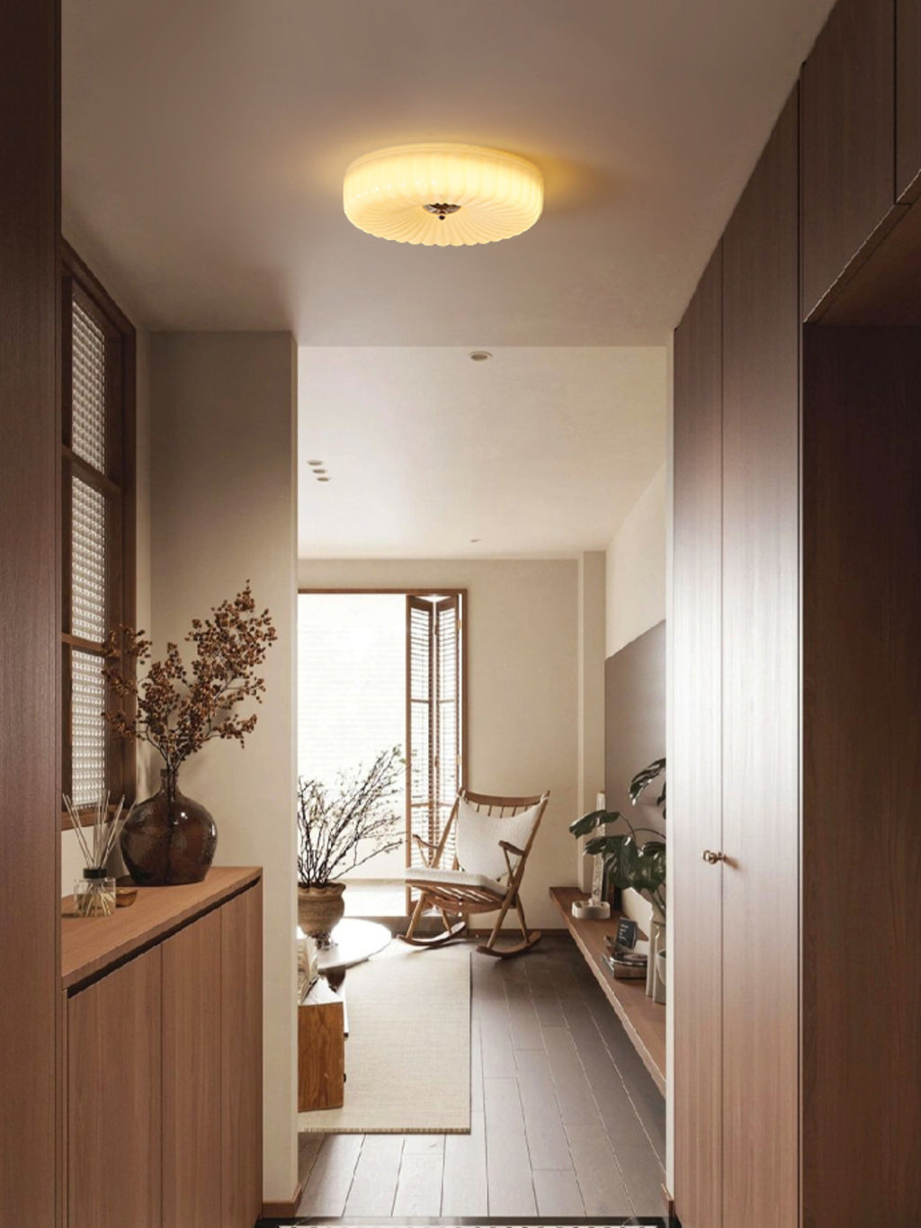 Lampada da soffitto Willa in vetro