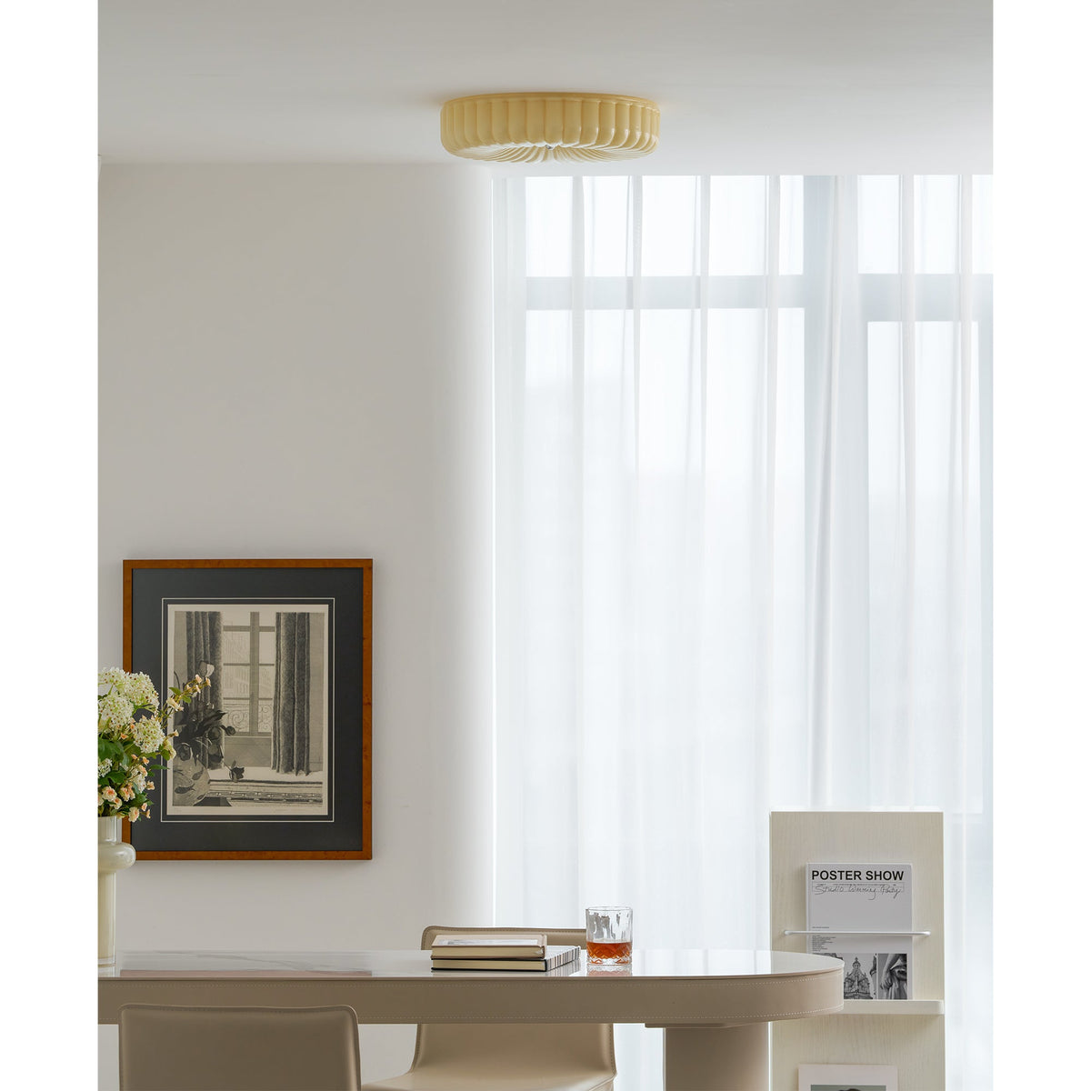 Lampada da soffitto Willa in vetro