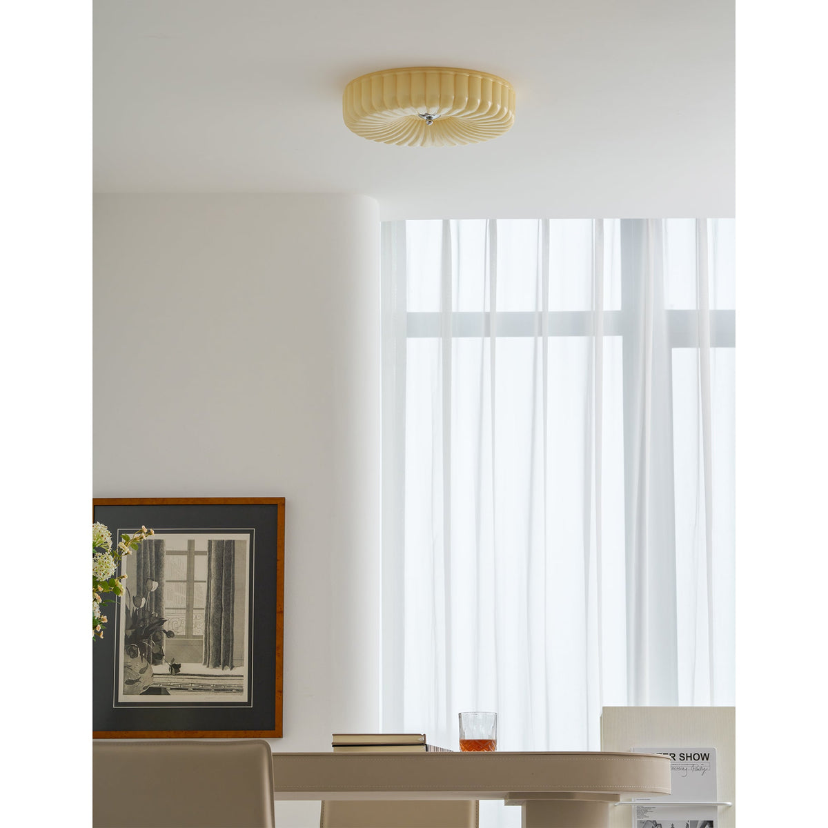 Lampada da soffitto Willa in vetro