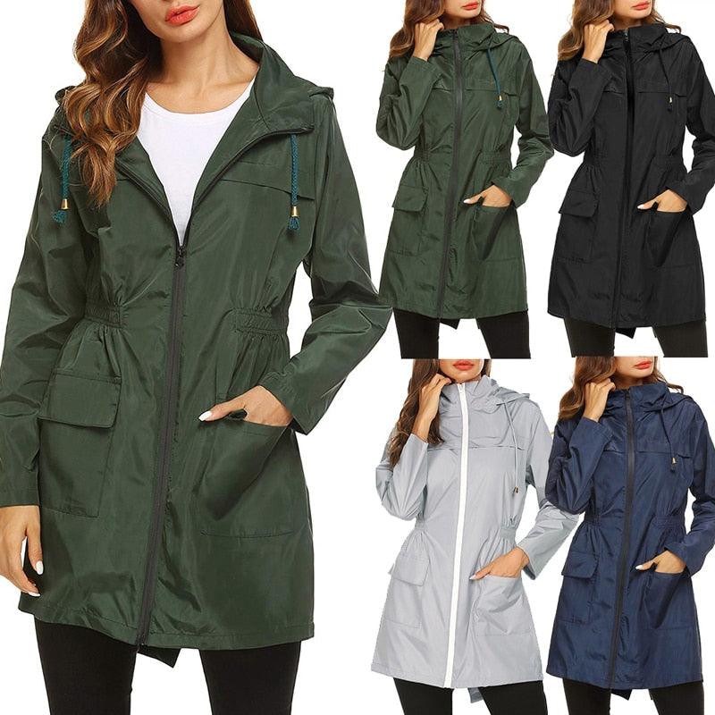 Giacca Invernale Donna | Impermeabile con Cappuccio