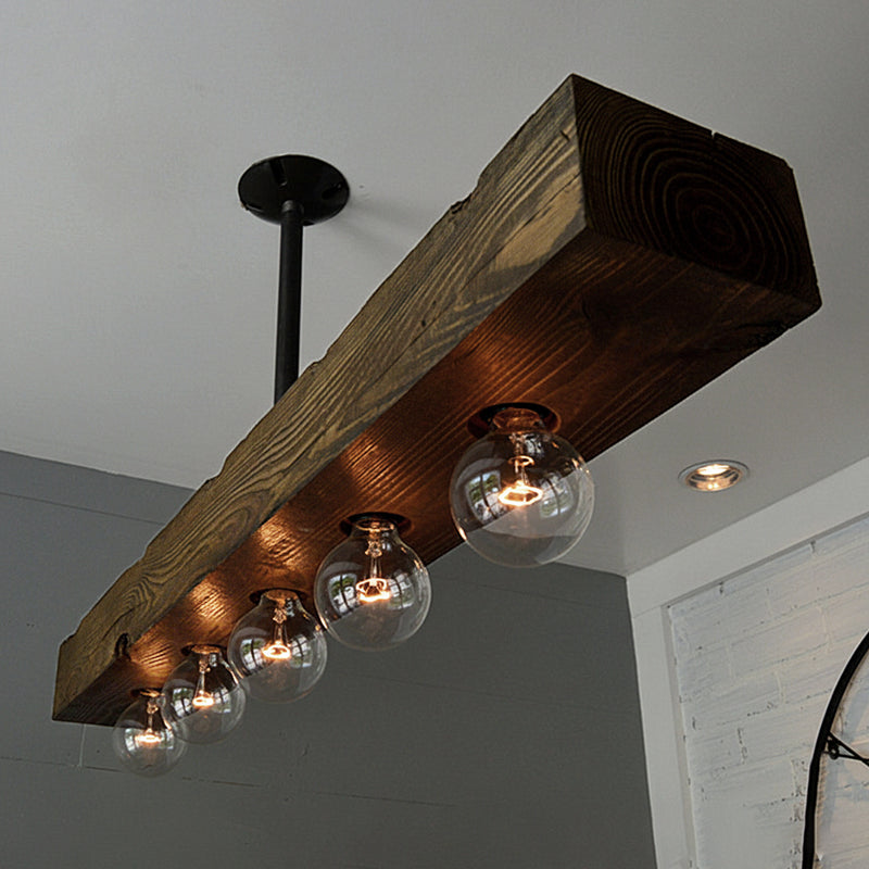 Lampadario a Isole in Legno
