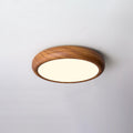 Plafoniera Rotonda in Legno