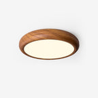 Plafoniera Rotonda in Legno