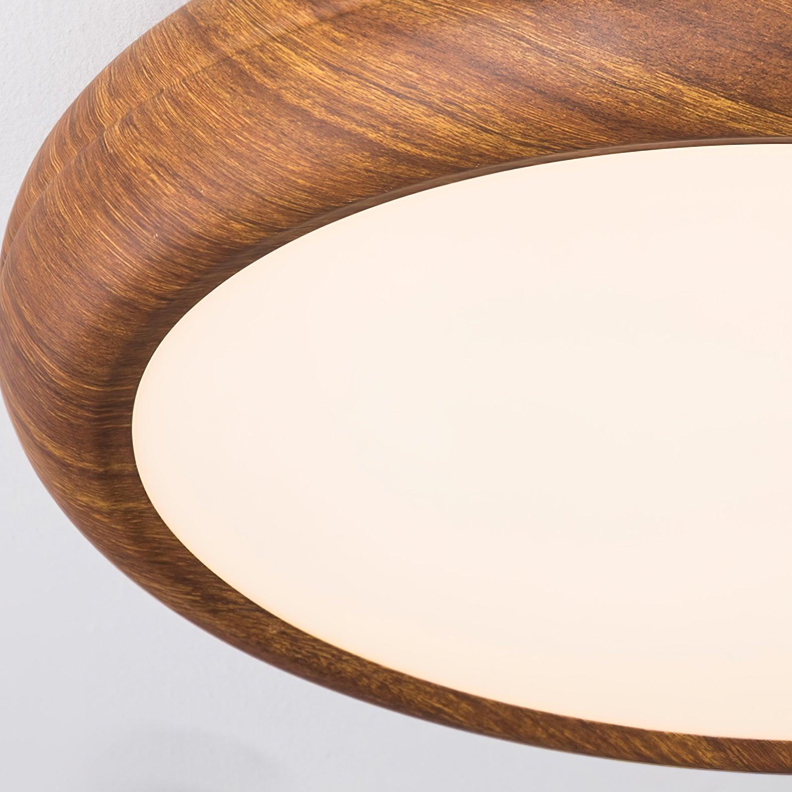 Lampada da soffitto rotonda in legno Grena