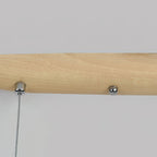 Lampada a sospensione in legno di noce Zing