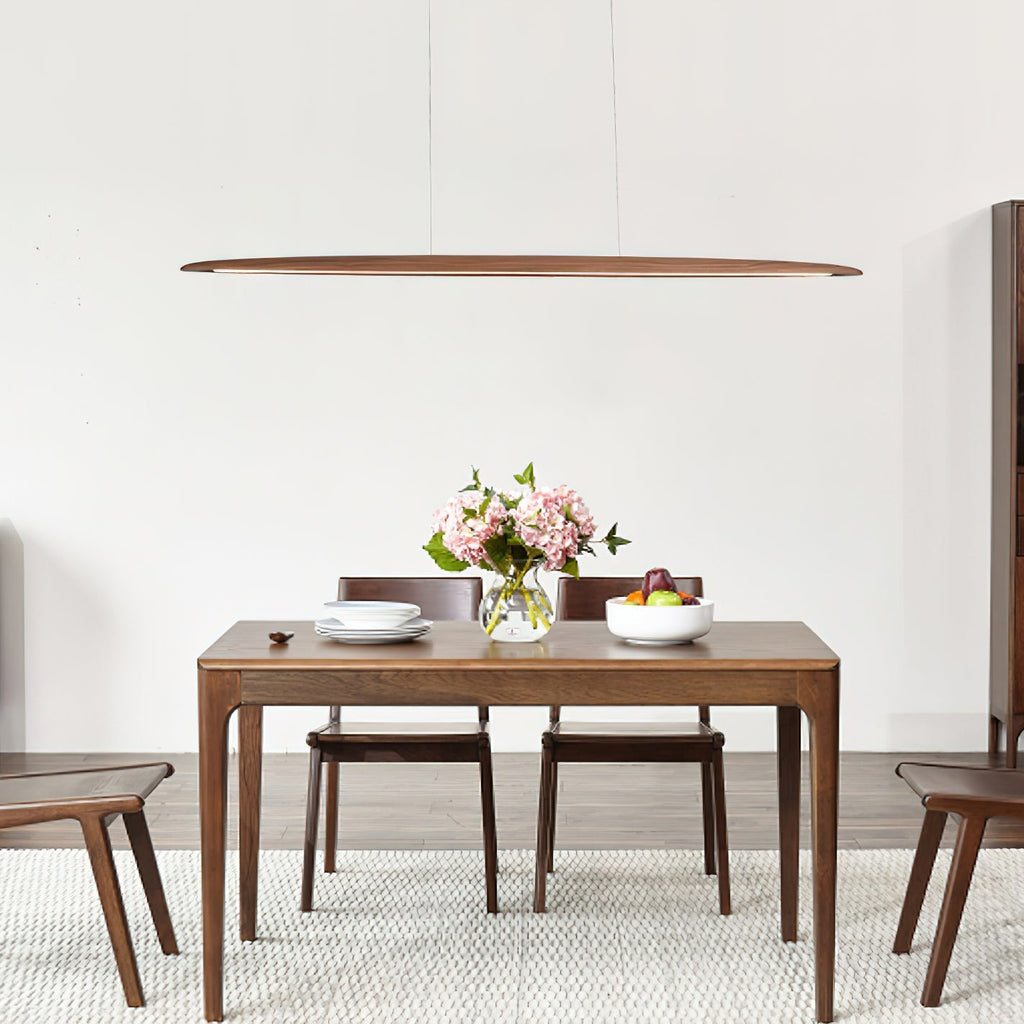 Lampada a sospensione in legno di noce Zing