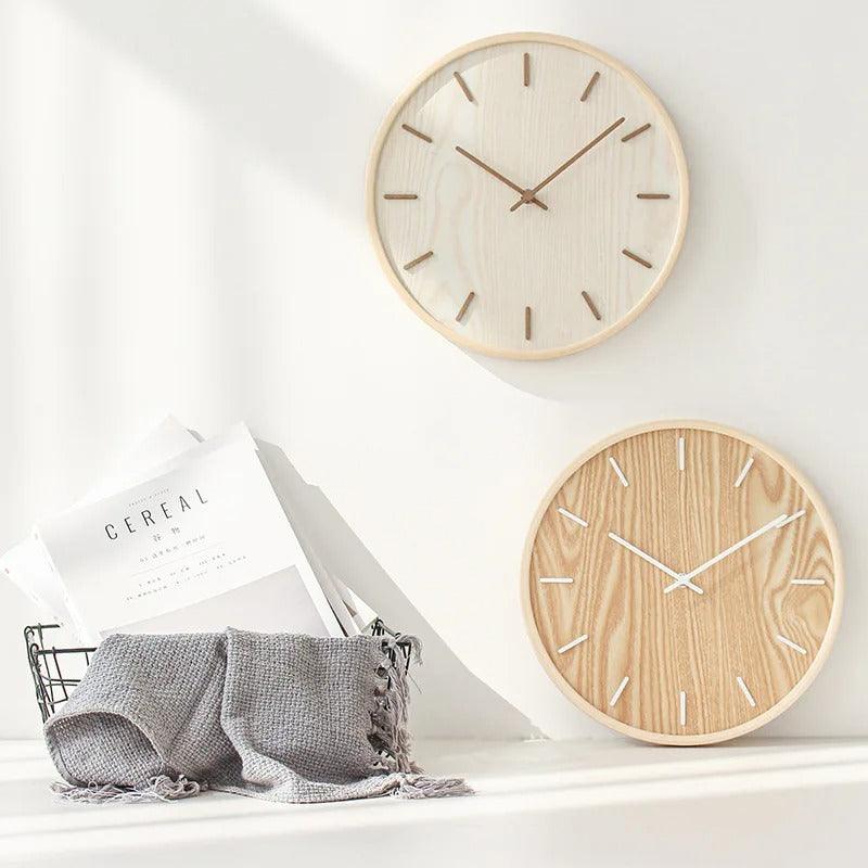Orologio da Parete Minimalista in Legno Moderno Elara Haus