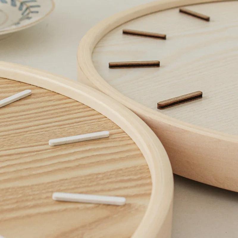 Orologio da Parete Minimalista in Legno Moderno Elara Haus