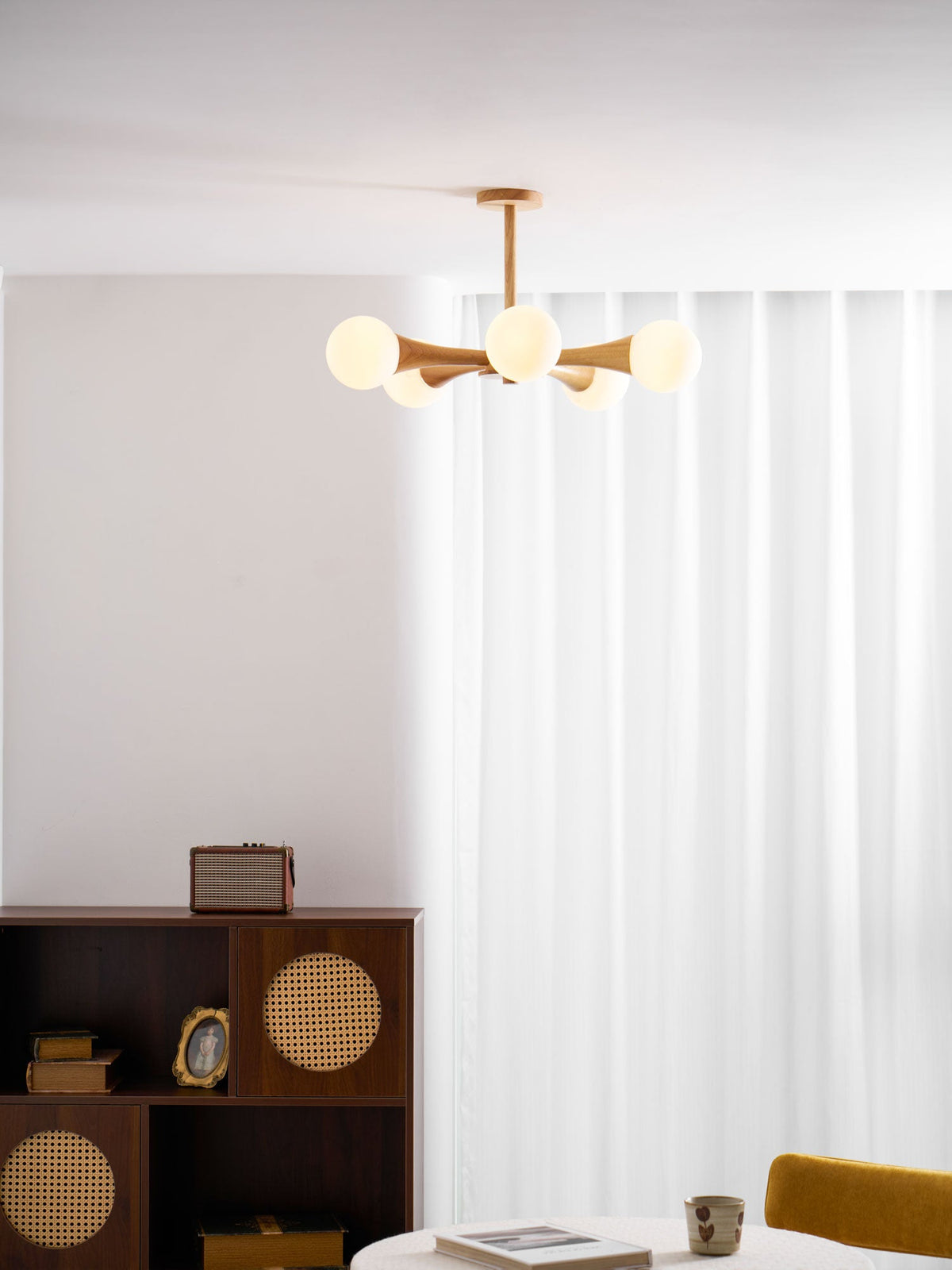 Candelabro in Legno Nera