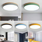 Lampada da soffitto Chic in legno a incasso