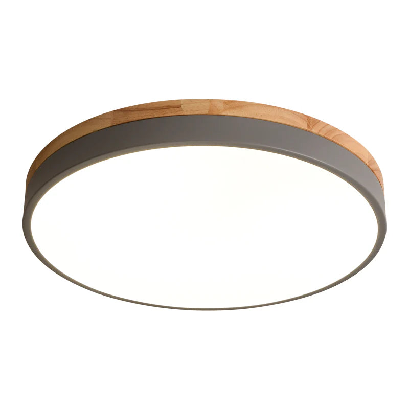 Lampada da soffitto Chic in legno a incasso