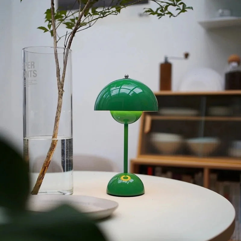 Lampada da Tavolo Retro a Forma di Fungo