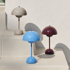 Lampada da Tavolo Retro a Forma di Fungo
