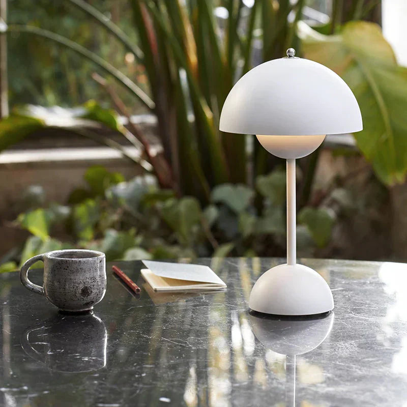 Lampada da Tavolo Retro a Forma di Fungo
