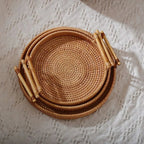 Vassoio di Stoccaggio Artigianale in Rattan Elora
