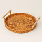 Vassoio di Stoccaggio Artigianale in Rattan Elora
