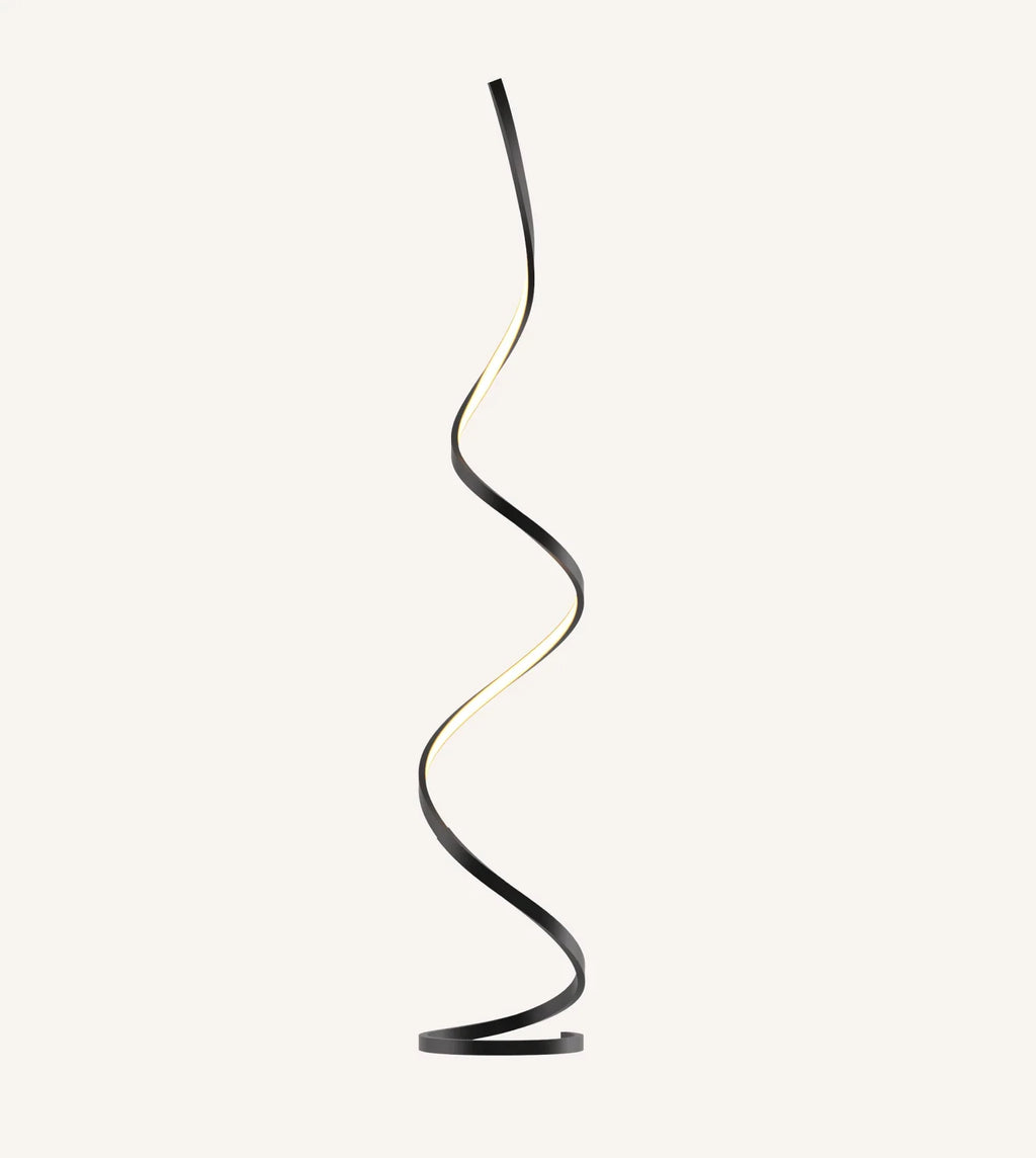 Lampada da Terra LED Scultorea – Lampada di Design a Spirale Moderna