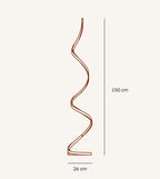 Lampada da Terra LED Scultorea – Lampada di Design a Spirale Moderna