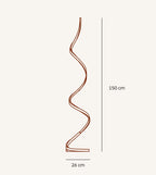 Lampada da Terra LED Scultorea – Lampada di Design a Spirale Moderna