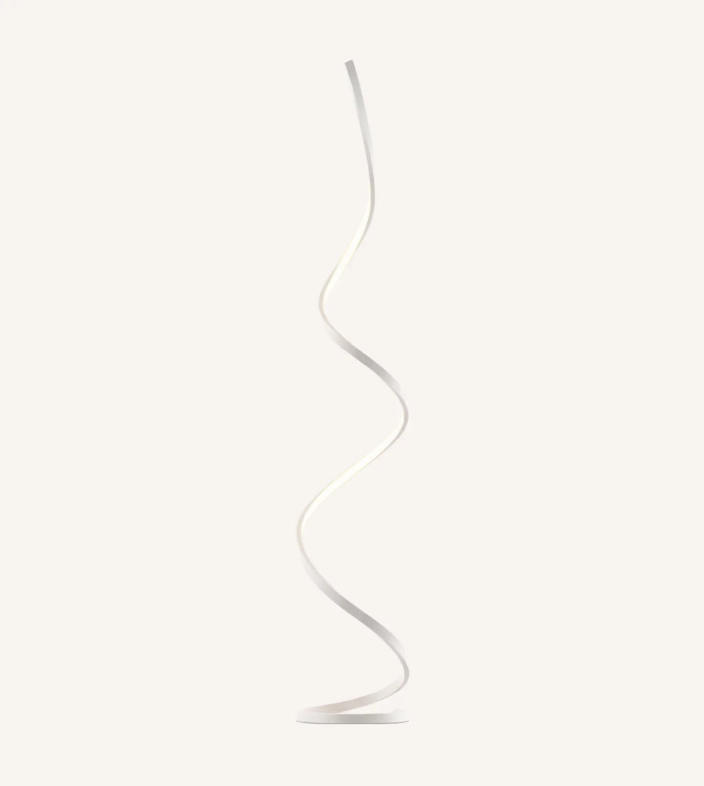 Lampada da Terra LED Scultorea – Lampada di Design a Spirale Moderna