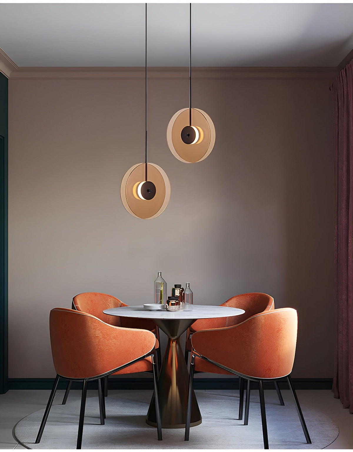 Lampada a sospensione in vetro – Design moderno e illuminazione suggestiva | Perfetta per l'illuminazione interna