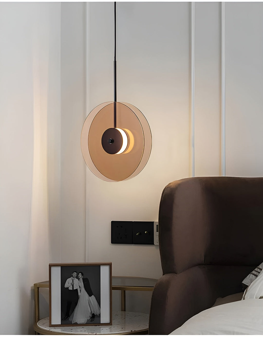 Lampada a sospensione in vetro – Design moderno e illuminazione suggestiva | Perfetta per l'illuminazione interna