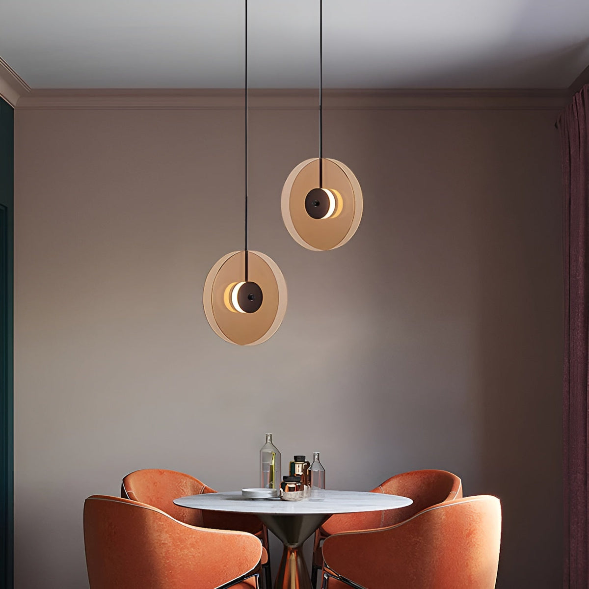Lampada a sospensione in vetro – Design moderno e illuminazione suggestiva | Perfetta per l'illuminazione interna