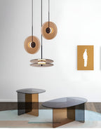Lampada a sospensione in vetro – Design moderno e illuminazione suggestiva | Perfetta per l'illuminazione interna