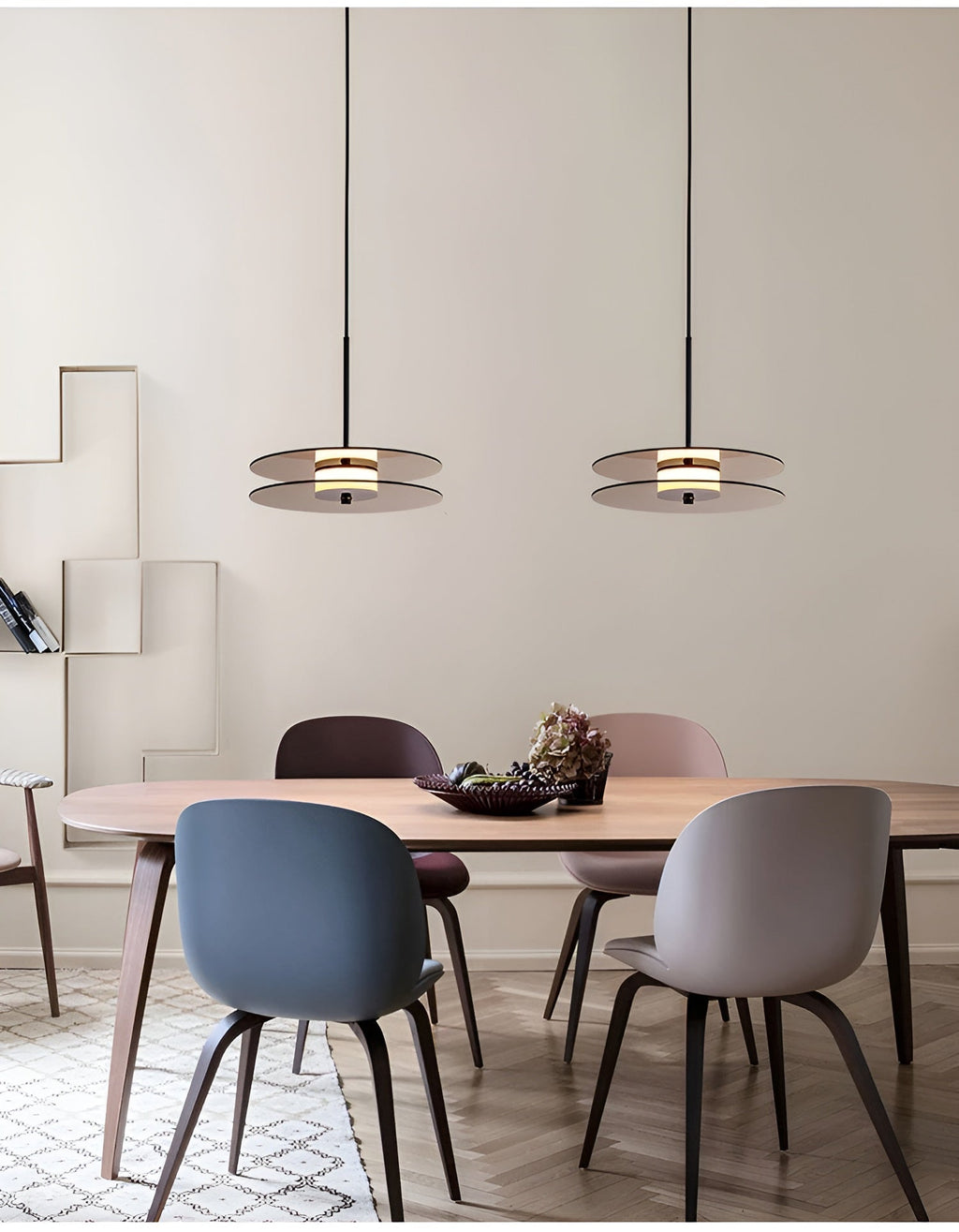 Lampada a sospensione in vetro – Design moderno e illuminazione suggestiva | Perfetta per l'illuminazione interna