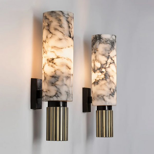 Lampada da Parete in Marmo di Lusso per Casa