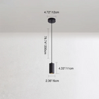 Lampada a sospensione mini in ferro con colonna minimalista moderna a 1 luce per soggiorno