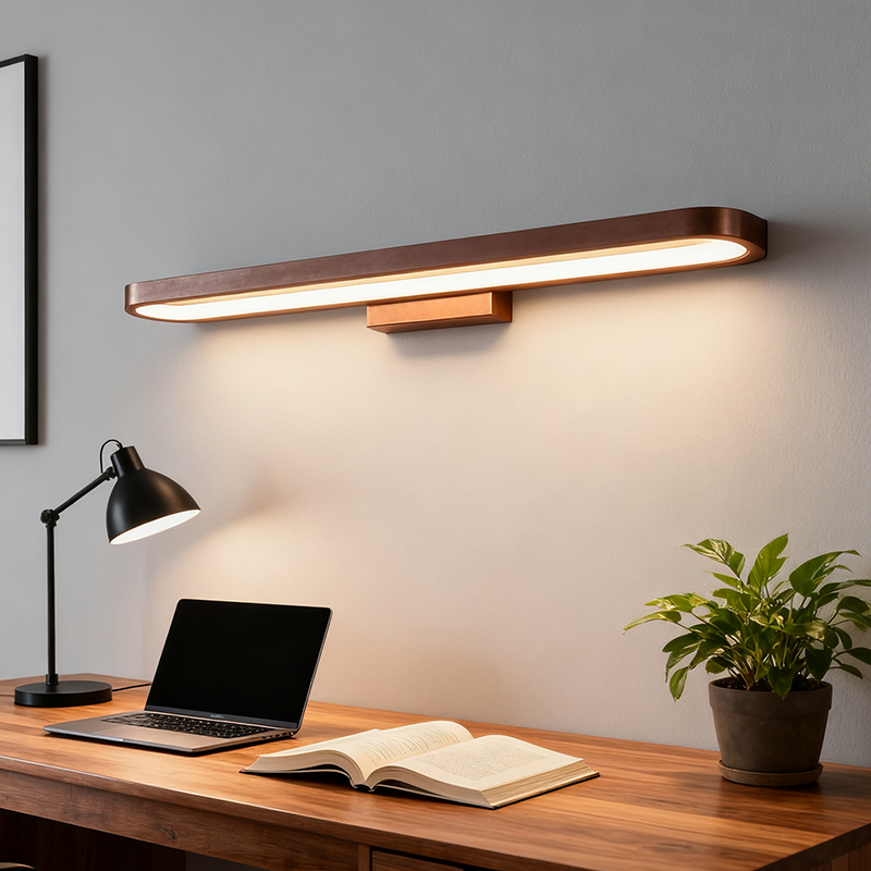 Lampada da parete moderna minimalista circolare in alluminio LED per specchio da bagno