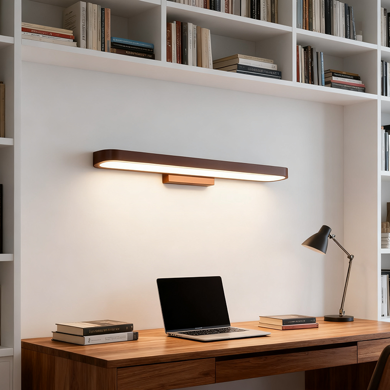 Lampada da parete moderna minimalista circolare in alluminio LED per specchio da bagno