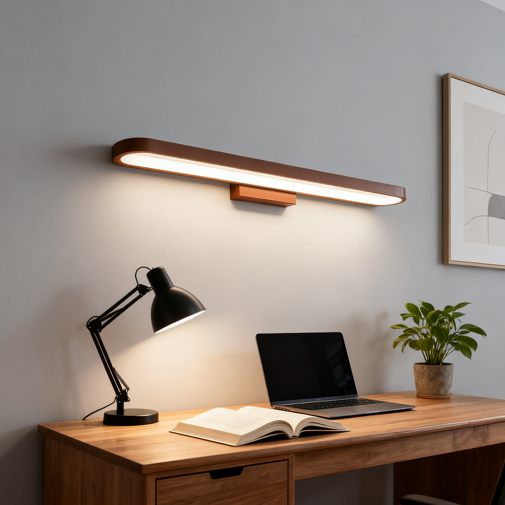 Lampada da parete moderna minimalista circolare in alluminio LED per specchio da bagno