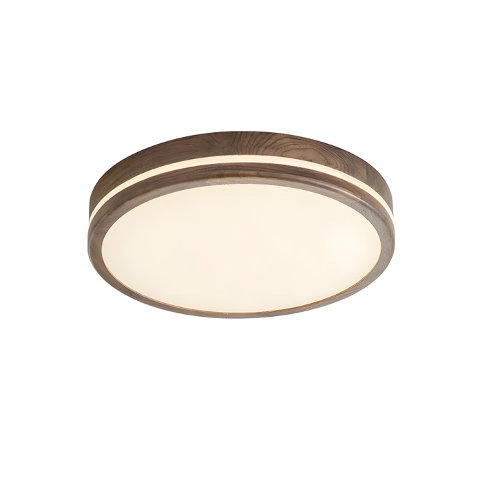 Zallon Lampada da soffitto – Legno – Calda – Ø 40 cm – Illuminazione LED moderna per soggiorno e camera da letto
