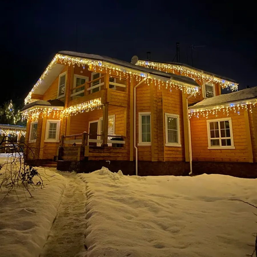 Illuminazione a LED per tende di Natale 4 m – Per Interni ed Esterni
