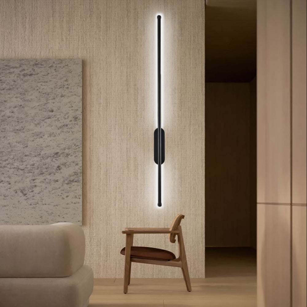Lampada da Parete Zilzan – Metallo – Nero – Lunghezza Variabile – Design Moderno