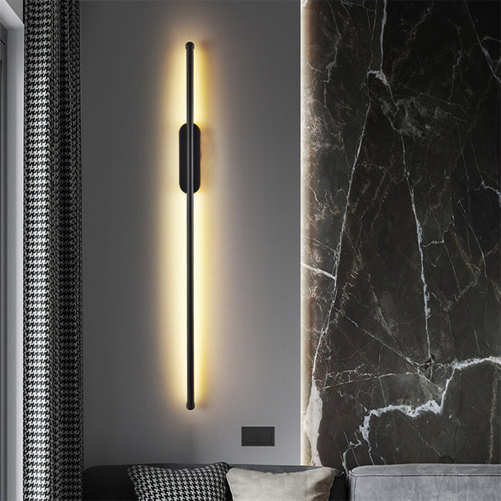 Lampada da Parete Zilzan – Metallo – Nero – Lunghezza Variabile – Design Moderno