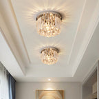 Lampada da soffitto Zinlaro – Acciaio inossidabile – Cristallo – Ø 30 cm – Eleganti accenti luminosi per soggiorno e camera da letto