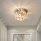 Lampada da soffitto Zinlaro – Acciaio inossidabile – Cristallo – Ø 30 cm – Eleganti accenti luminosi per soggiorno e camera da letto