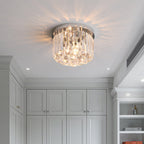 Lampada da soffitto Zinlaro – Acciaio inossidabile – Cristallo – Ø 30 cm – Eleganti accenti luminosi per soggiorno e camera da letto