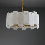 Zoe Lampadario di Alabastro di Lusso a Livelli